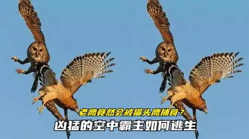 老鹰竟然会被猫头鹰捕食作为凶猛的空中霸主,看老鹰如何逃生