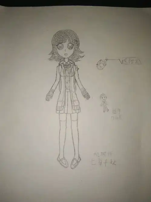 第五人格弹丸论破2七海皮肤设计正面图美术大佬勿入