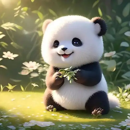 超级可爱治愈的熊猫宝宝头像