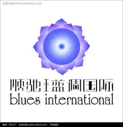 顺驰蓝调国际楼盘房地产标志