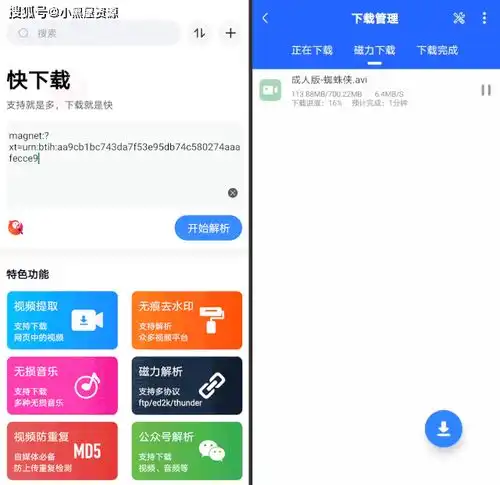 可以看片下载,无损高清,磁力,都可以的下载神器音乐