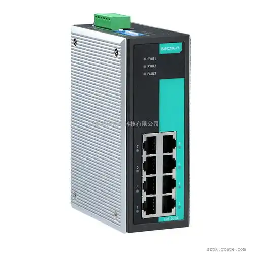 moxa摩莎8端口全千兆非网管型工业以太网交换机宽温edsg308t图片高清大图谷瀑goepe.com