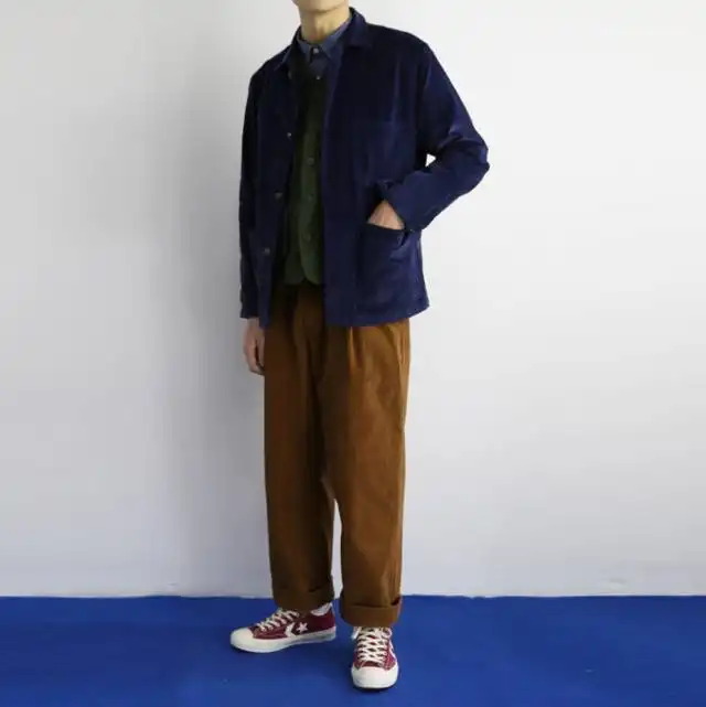 男朋友的工装,我俩一块儿分着穿