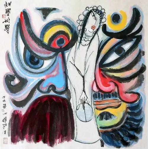 他是当代唯一与陈逸飞齐名甚超之的中国水墨画神丨画酷人物