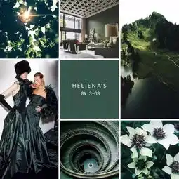 helienas海兰丝墨绿色,浓重而古典