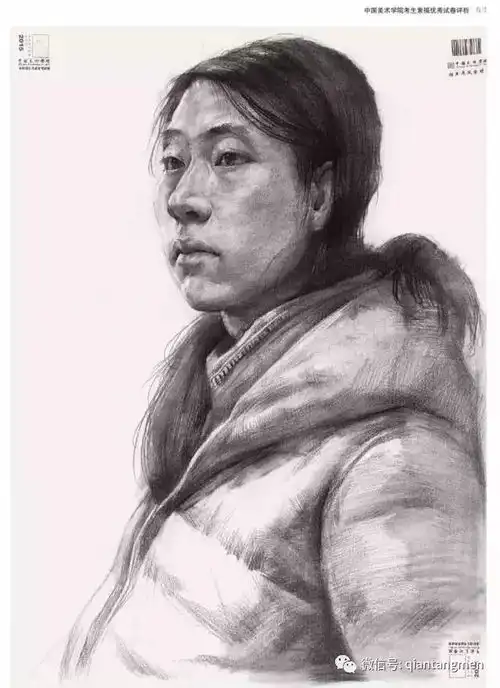中国美术学院2015年素描高分卷