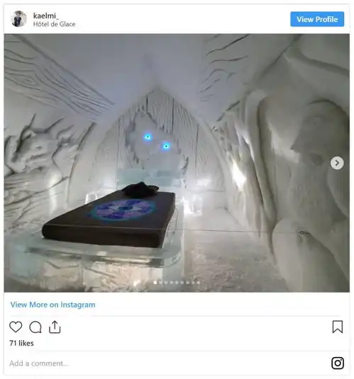 爱蒙城这一间超美的冰酒店,仿佛置身于冰雪奇缘的世界