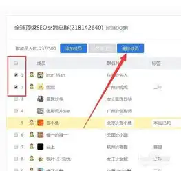 怎么批量清理删除qq群长期不发言的人成员