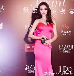 王晓晨真是疯了,穿红裙子还不够,要在身上贴3颗奶片