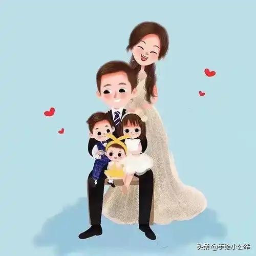 换个头像吧,有纪念意义的亲子全家福头像,幸福满满,家和万事兴