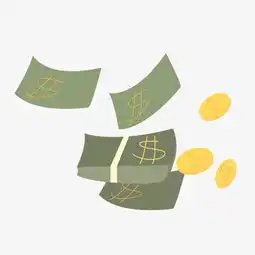 手绘卡通飞舞的金币美元插画图片素材其他格式下载动漫人物大全