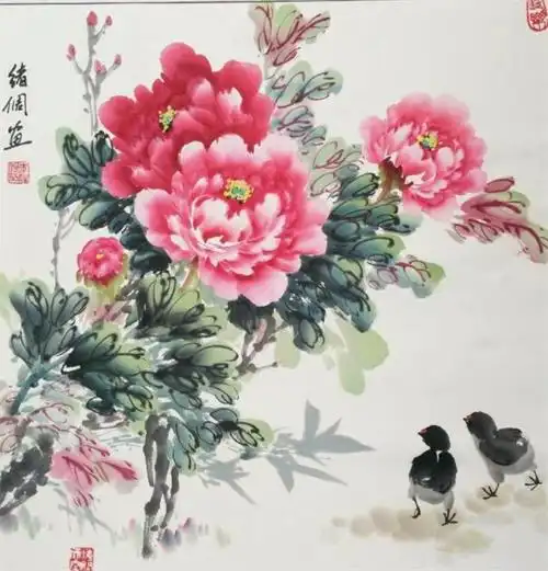 画家李绪倜艺压群芳牡丹香来在乡野更倾城