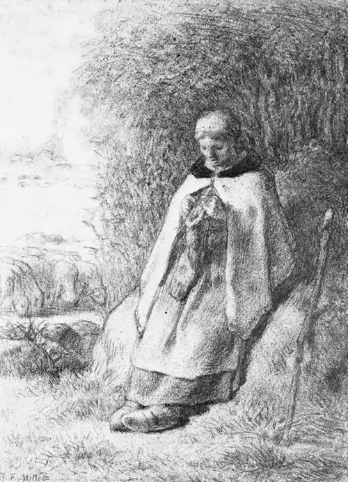 大师米勒素描作品,最美的素描饱含真诚︱艺术名画