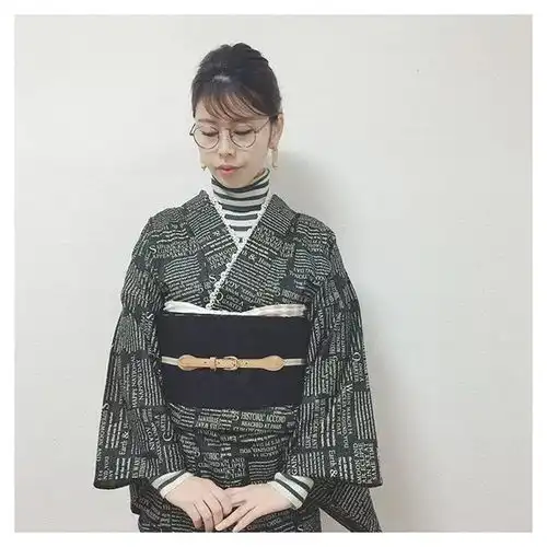 日本小姐姐的和服穿搭走红ins,把和服穿得这么时髦,太好看了