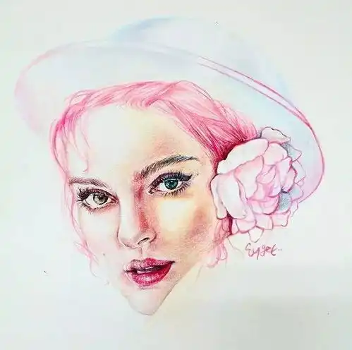 一大波小清新的彩铅画头像在这等你来领取