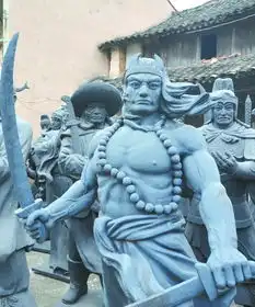 奉化民间艺人泥塑水浒108将每尊高达2米重达近500斤