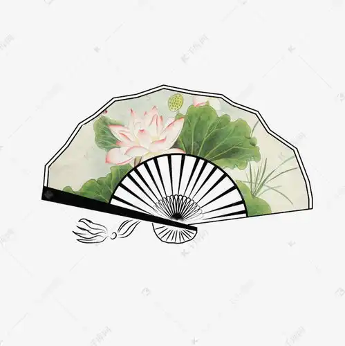 古风中国风折扇手绘风素材图片免费下载千库网