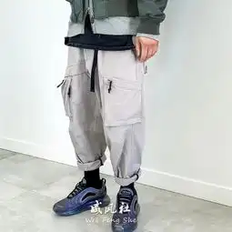 nikeacg机能风多口袋弯刀裤型工装裤