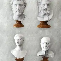 欧式人物雕塑石膏像组合3d模型