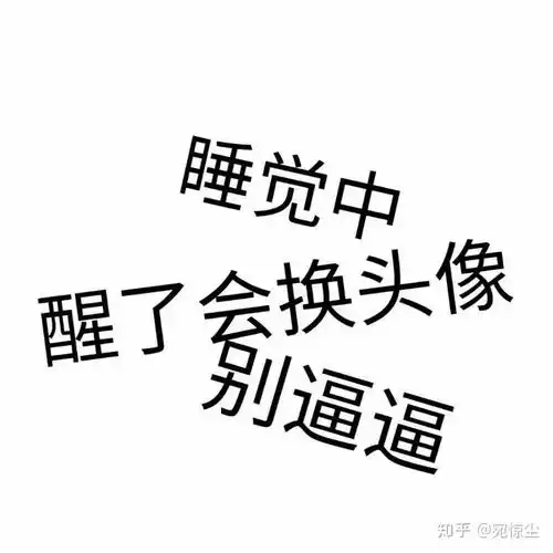 有没有人分享一下睡觉的时候专用的头像呀睡觉中别bb那种的