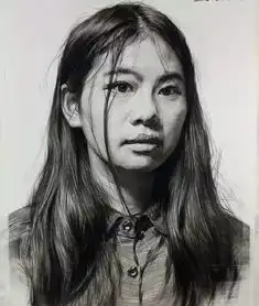 素描学习素描头像中头发的处理技巧