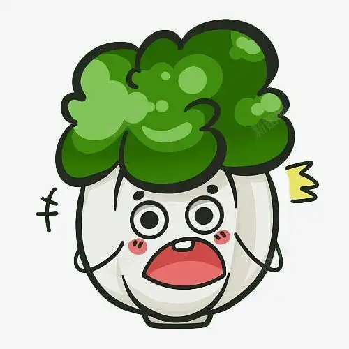 卡通大白菜惊愕的表情元素免抠png设计图片免费下载页面网页平面电商创意素材手绘表情素材