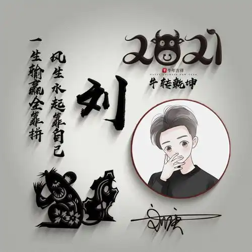 你的微信头像已做好,四十张十二生肖姓氏头像送你,留下你的名字