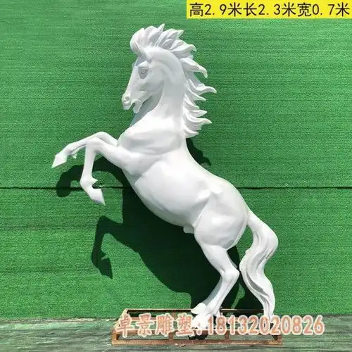玻璃钢战马雕塑淄博玻璃钢雕塑马图片