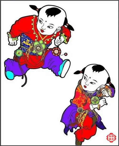 中国传统文化中的瑰宝百子贺春图