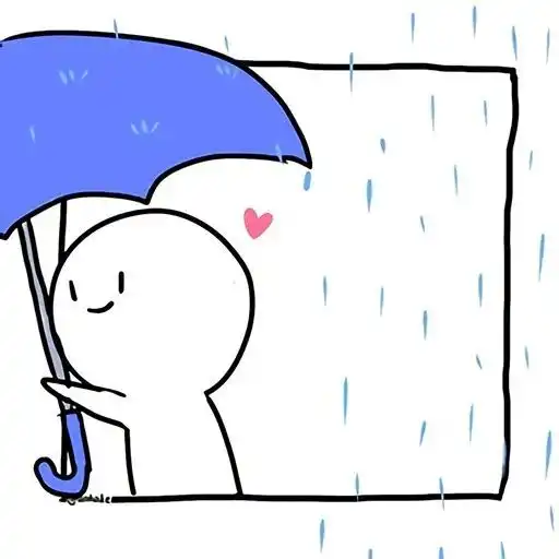 情侣头像简约白底简笔画情头