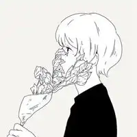插花风手绘情侣头像微信头像图片大全