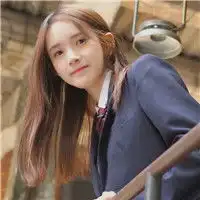 日系校园风照片女头,女生头像校园风穿校服自拍