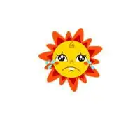 白底简约小太阳头像