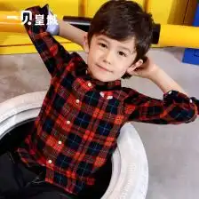 十岁儿童长袖衬衣
