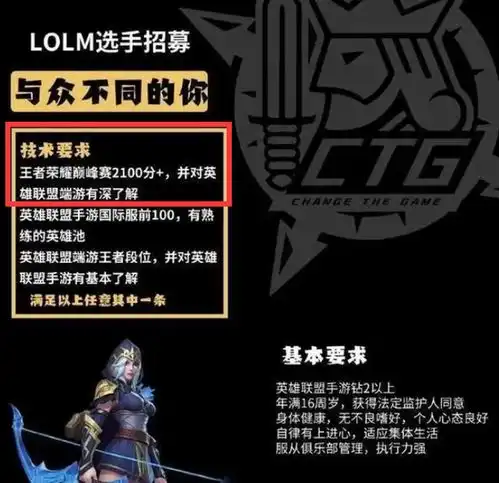 老we队员组lol手游战队,看一眼招募条件这是要拿冠军