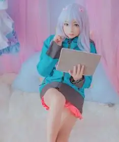 埃罗芒阿老师角色扮演,清新可人的小姐姐