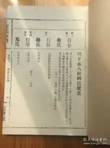 汪氏族谱愿贤堂汪氏族谱,湖北沔阳仙桃,现存十六册,附目录在详细描述