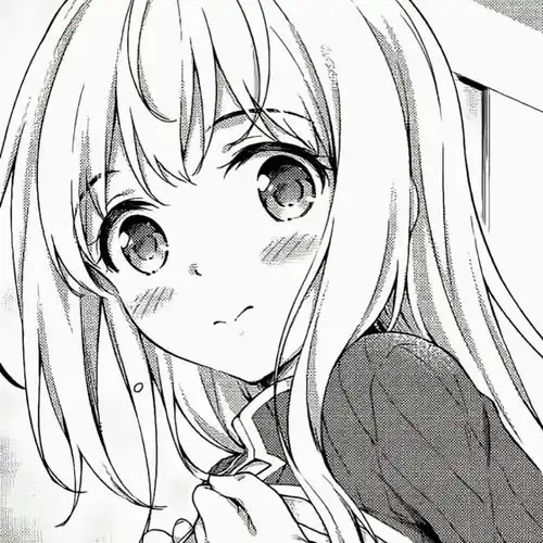 一组黑白漫画风女头