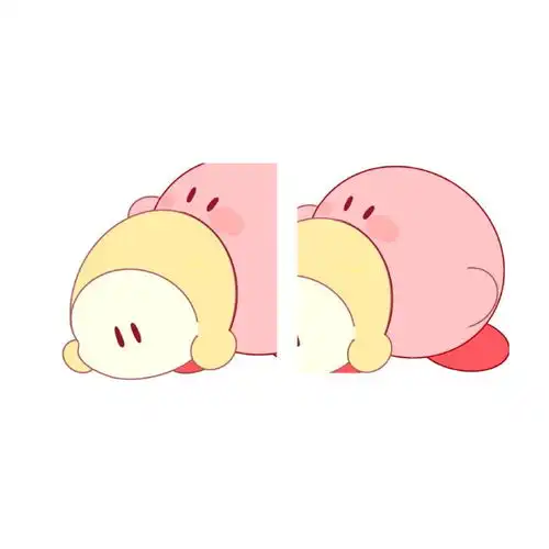 星之卡比情侣头像可爱晕了