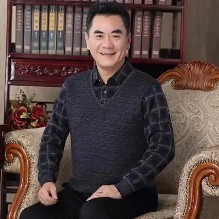 爸爸装加绒衬衣中老年男士翻领保暖上衣冬季老人加厚打底衫假两件图片大全邮乐官方网站