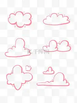 简笔画白云图片简笔画白云图片素材免费下载千库网