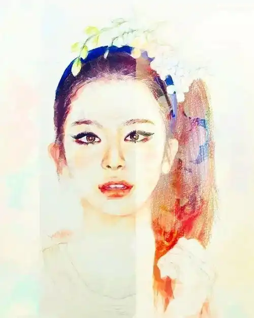 一大波小清新的彩铅画头像在这等你来领取