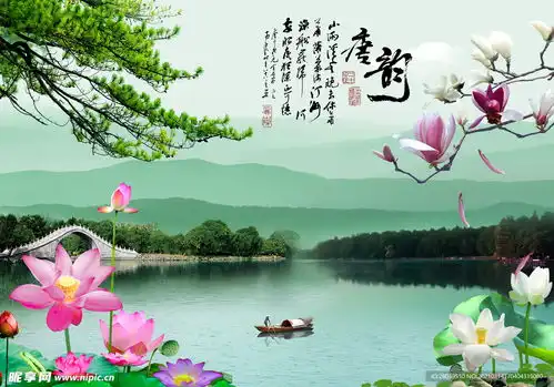 江南风光设计图室内广告设计