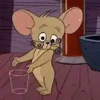 蓝色背景猫和老鼠汤姆头像微信头像图片大全