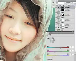photoshop给外景美女美化面部并增加糖水