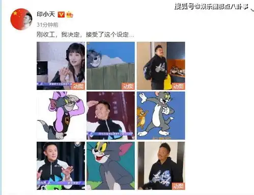印小天回应被郑爽说像汤姆猫真是越看越像