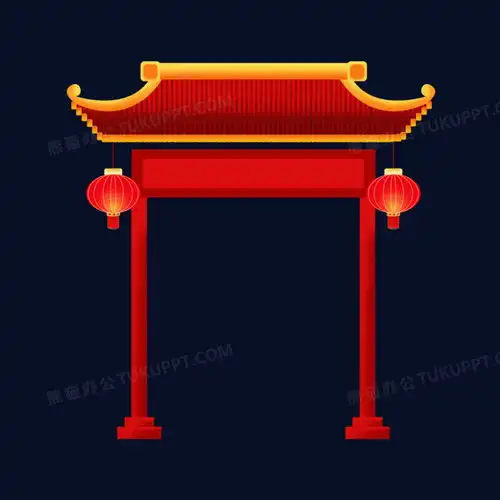 古典屋檐拱门新年装饰元素png图片素材免费下载装饰png20002000像素熊猫办公