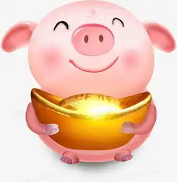 手捧金元宝的卡通小猪psd素材图片免费下载高清png素材图精灵