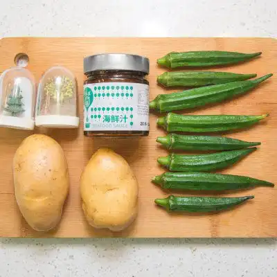 秋葵土豆泥,颜值超高的减脂主食餐精品菜谱挑战赛