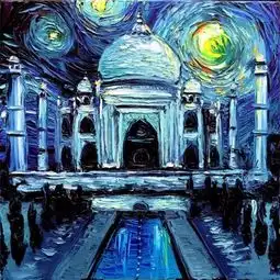 当梵高的星空遇上宫崎骏的龙猫是怎样一种体验